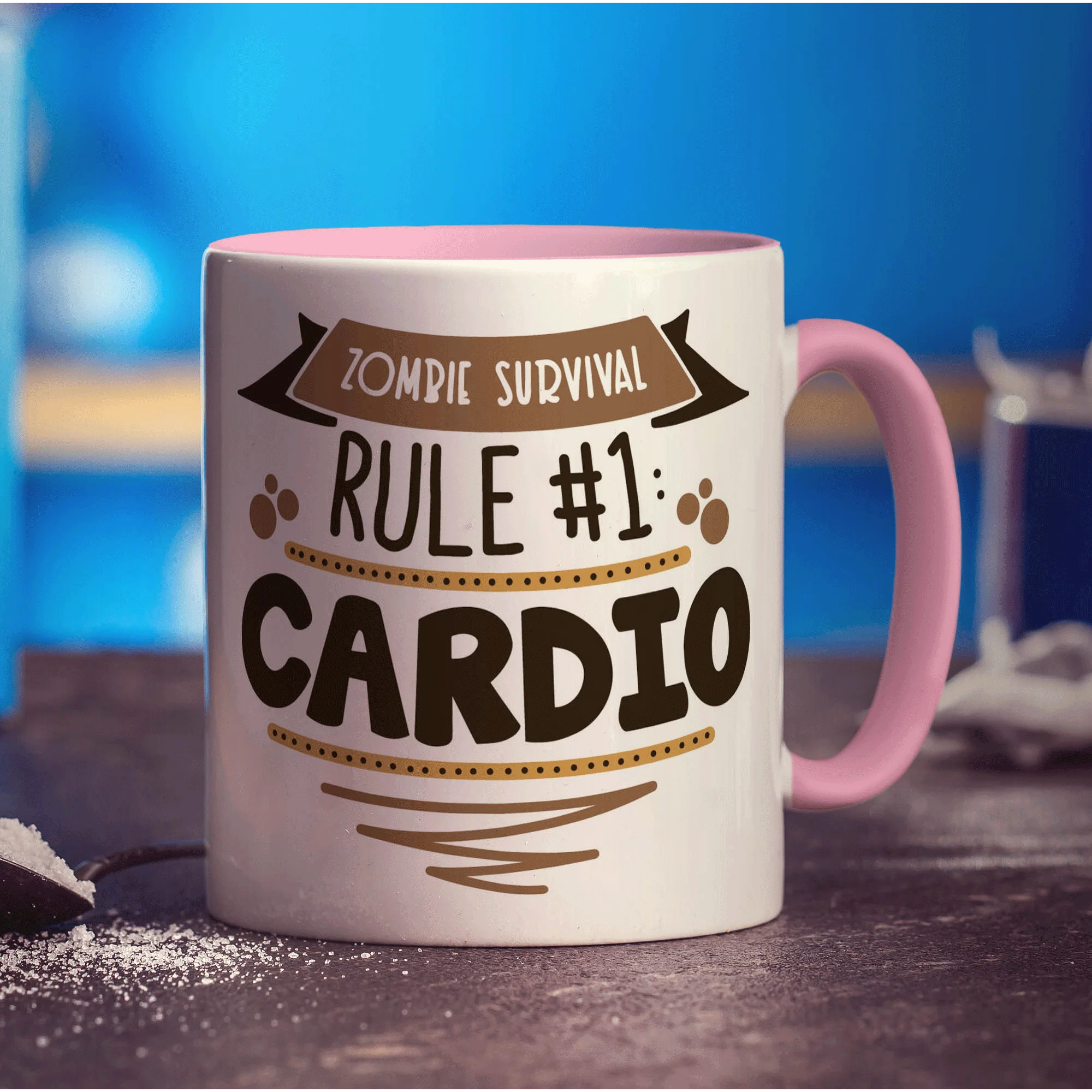 Zombie Survival Rule #1 Mug - Image 7