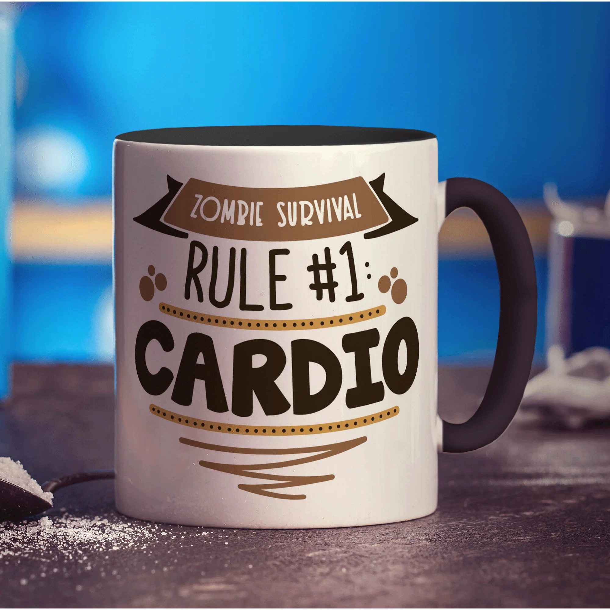 Zombie Survival Rule #1 Mug - Image 8