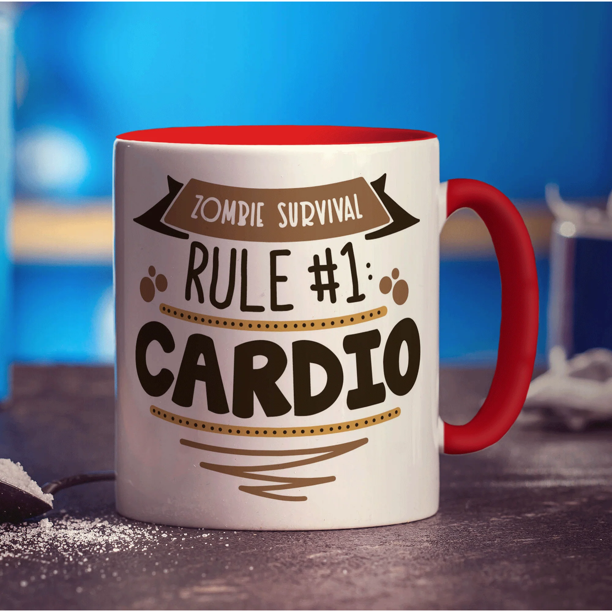 Zombie Survival Rule #1 Mug - Image 9