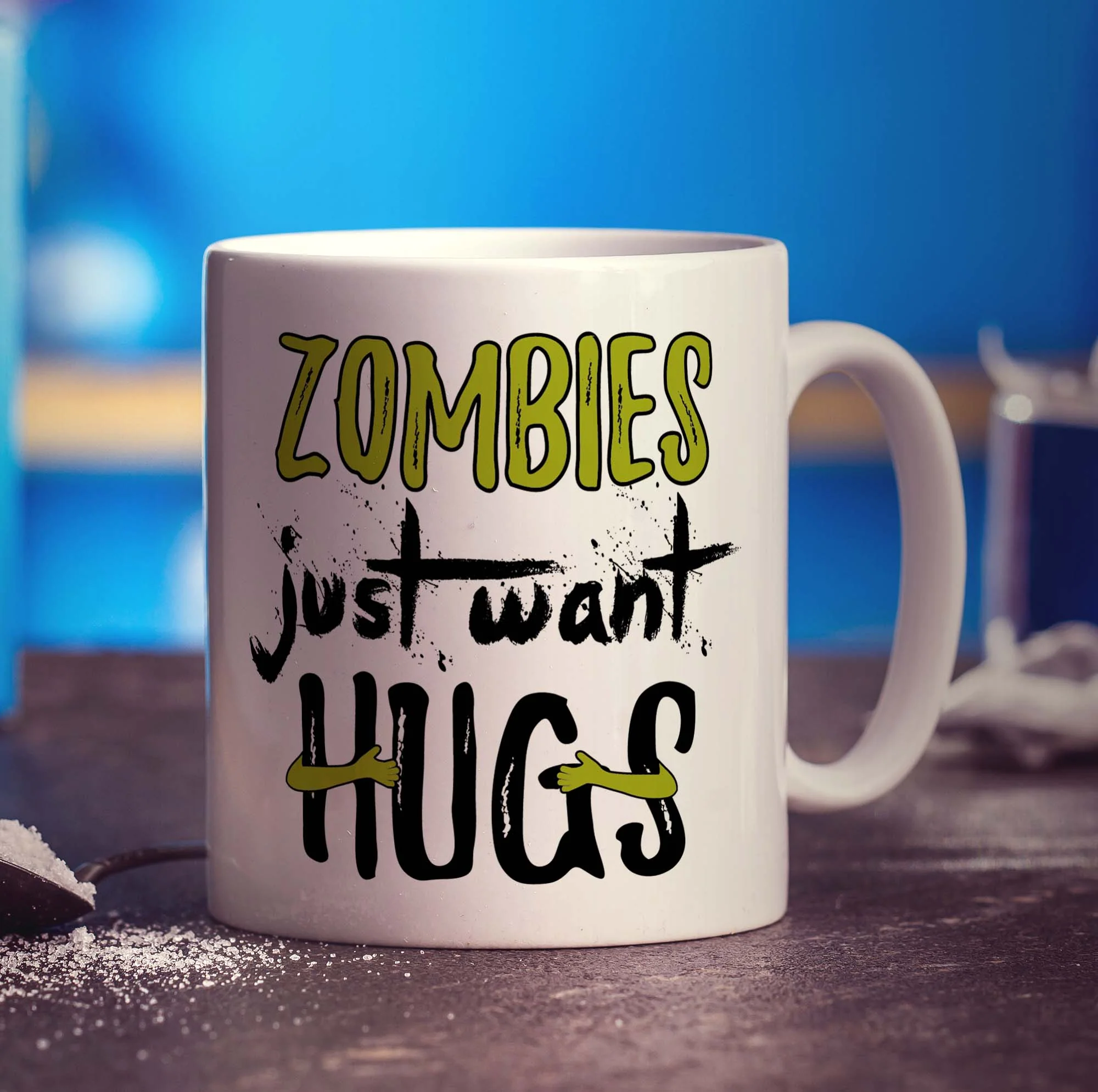 Zombies Just Want Hugs Mug - Image 3